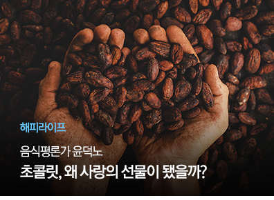 [해피라이프] 음식평론가 윤덕노
초콜릿, 왜 사랑의 선물이 됐을까?